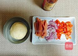 简易香肠披萨的做法图解3