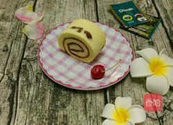 葡萄干樱桃果酱蛋糕卷~抹茶双色蛋糕卷的做法图解20