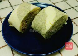 葡萄干樱桃果酱蛋糕卷~抹茶双色蛋糕卷的做法图解24