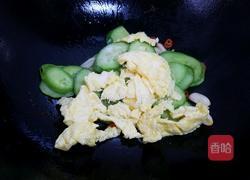 青瓜炒鸡蛋的做法图解9