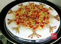 蒜蓉剁椒蒸虾的做法图解11
