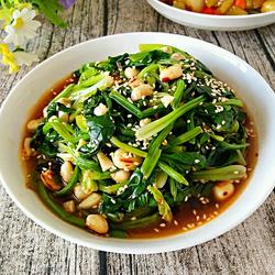 果仁菠菜的做法[图]