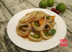 爆鱿鱼圈的做法图解8