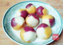 蒸三彩琉璃汤圆的做法图解14