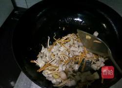 肉片炒香菇的做法图解3