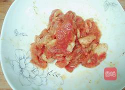 肉片炒青菜的做法图解2