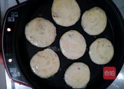 黄金葱花火腿饼的做法图解11