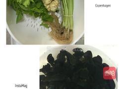 西芹百合炒木耳的做法图解1