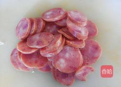 花菜炒香肠的做法图解1