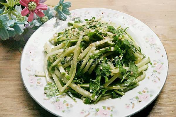 燦他爸健康功效香菜:养肝食材用料香菜萝卜丝的做法小贴士青皮萝卜,比