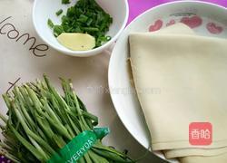 韭菜千张的做法图解1