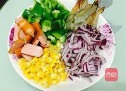 鲜虾杂蔬大披萨的做法图解14