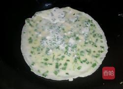 韭菜鸡蛋饼的做法图解5