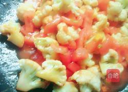 番茄炒花菜的做法图解12