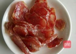 腊肠炒蒜心的做法图解7