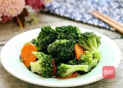 红萝卜炒西兰花的做法图解7