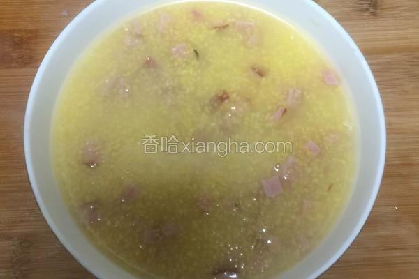 玉米火腿粥