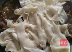 红烧土鸡茄子皮带面的做法图解16