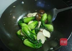 双菇油菜的做法图解6