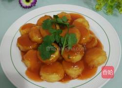 茄汁樱玉豆腐的做法图解5