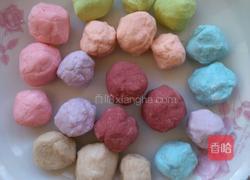 七彩芋圆的做法图解3