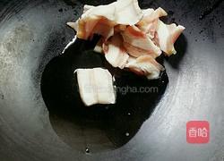 腊肉炒红菜苔的做法图解3