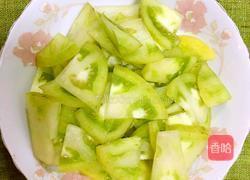 青番茄炒土豆的做法图解2