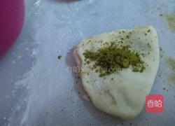 抹茶双色馒头的做法图解4