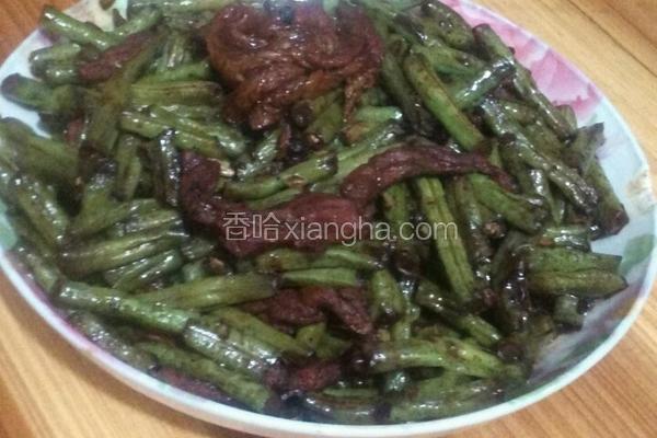家庭版豆角炒肉