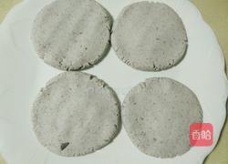 奶香紫薯馅红豆渣饼的做法图解9