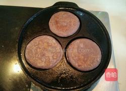 奶香紫薯馅红豆渣饼的做法图解15