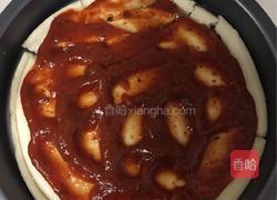 火腿芝士披萨的做法图解2