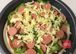 火腿芝士披萨的做法图解5