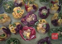 鸡肉蔬菜汁烧麦的做法图解11