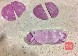 紫薯玫瑰花卷的做法图解7