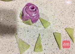 紫薯玫瑰花卷的做法图解12