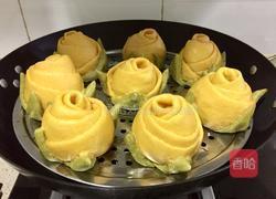 南瓜玫瑰花卷的做法图解11