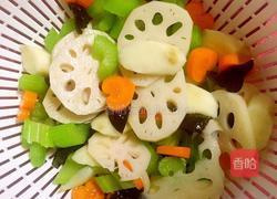 清炒田园一品蔬的做法图解4