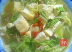 白菜炖豆腐的做法图解5