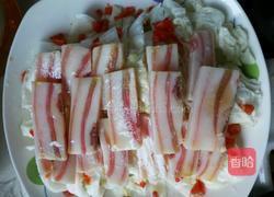 五花咸肉蒸白菜的做法图解3