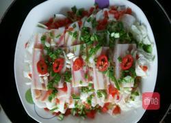 五花咸肉蒸白菜的做法图解4