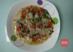 五花咸肉蒸白菜的做法图解6