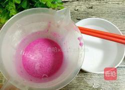 玫瑰花馒头(红心火龙果汁)的做法图解6