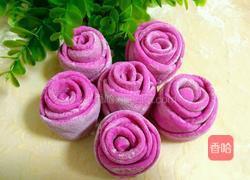 玫瑰花馒头（红心火龙果汁）的做法图解21
