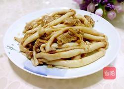 海鲜菇炒肉的做法图解13