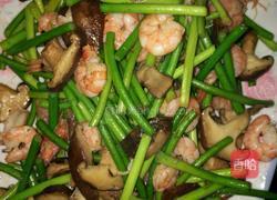 蒜苔虾的做法图解5