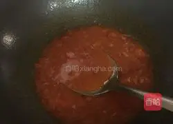 Illustration of how to make dried rice noodles with tomato sauce and minced meat 4