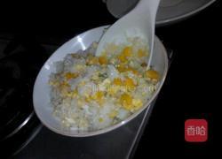 玉米香菜甜蛋炒饭的做法图解12