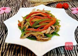 鸡胸肉炒青红椒的做法图解9