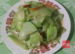 清炒佛手瓜的做法图解3